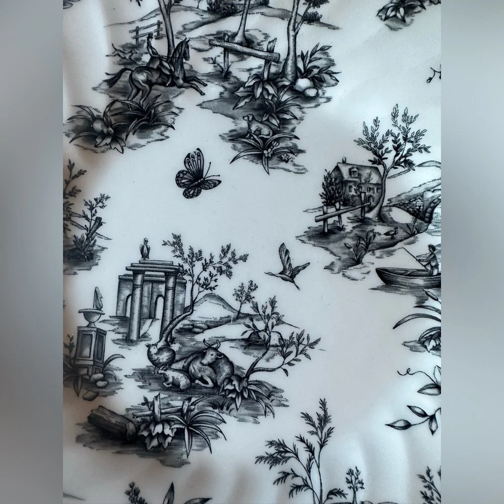 Churchill Toile Black 8” Salad Plate
